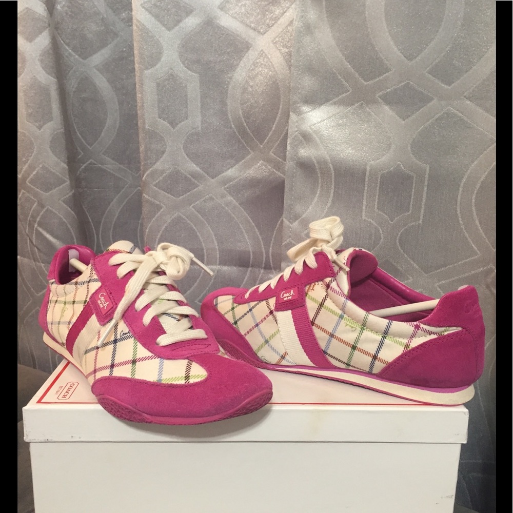 Authentic coach pink sneakers